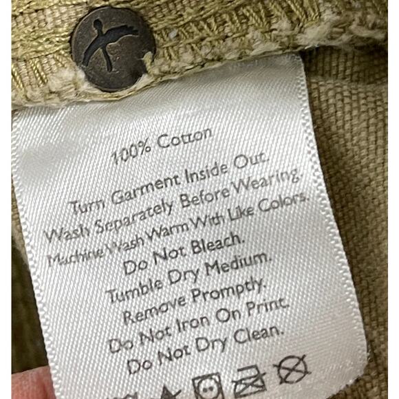 Eddie Bauer Mens Cargo Shorts Size 42 Tan Heavyweight 100% Cotton Y2K Gorpcore - Picture 4 of 8